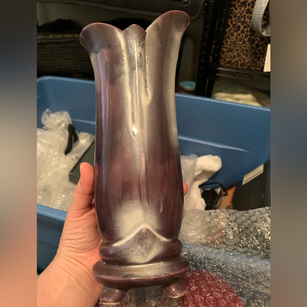 Vintage Johannes Brahm California Ceramics purple vase